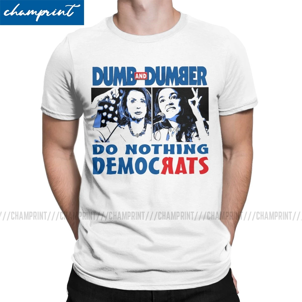 Мужская футболка Do Nothing Democrats Винтажная с коротким рукавом Александрия Ocasio Cortez AOC