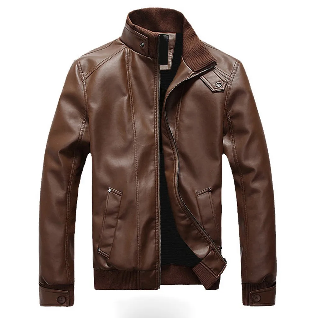 BW JAYCOSIN мужская куртка Chaqueta Hombre зимняя кожаная верхняя одежда пальто на молнии с длинным рукавом мужская Куртка Jaqueta Masculino 19AUG6 - Цвет: BW