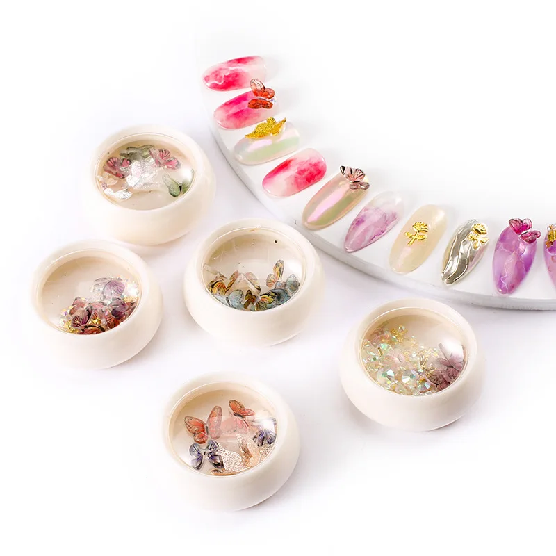 

Nail Art Deco Three-dimensional Butterfly Ornament Handmade resin Acrylic Nail sequin decoration butterfly jewelry