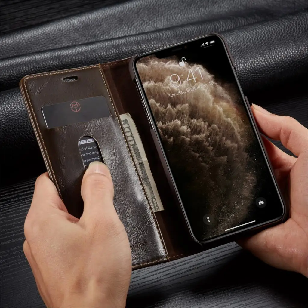 Роскошный кожаный чехол-книжка для iPhone 11 11 Pro Max, магнитный чехол-кошелек для iPhone 11 Pro, чехол с отделениями для карт, чехол для телефона