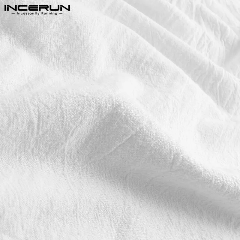 INCERUN, модный, мужской, однотонный, длинный рукав, элегантный кардиган, Тренч, уличный тренд, шарф, воротник, для мужчин, тонкий, хлопок, повседневная верхняя одежда