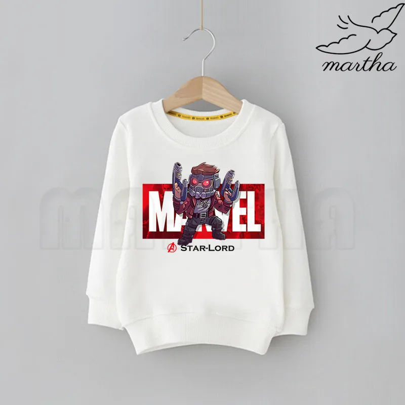 Детские толстовки с капюшоном с забавным принтом «Мстители Marvel», «Железный человек», «Капитан Америка», «Человек-паук», «Халк», Детская толстовка для мальчиков - Цвет: L
