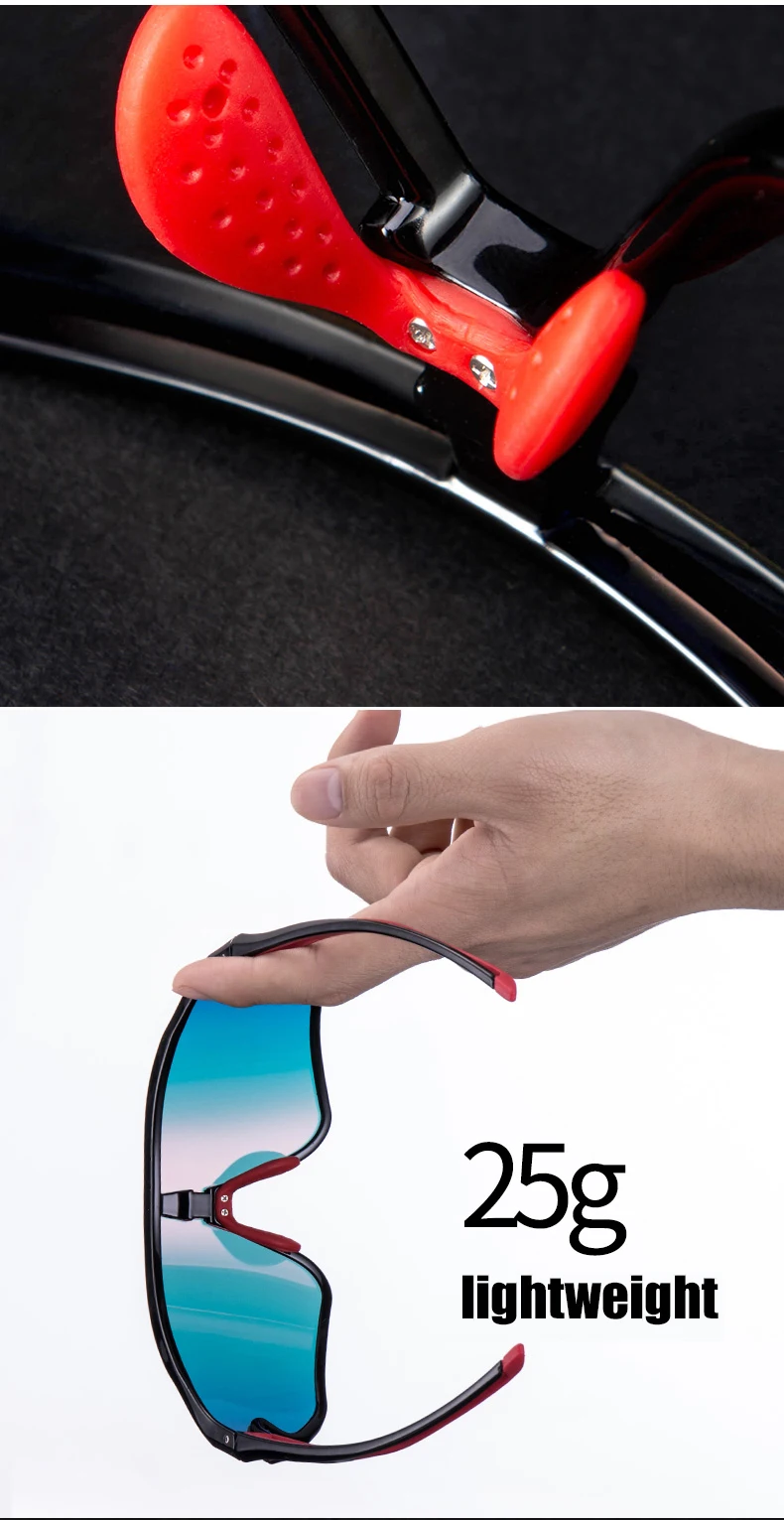 CATEYE Cycling Polarized/Photochromic Sports Glasses Bicycle 100% UV400 Glasses lightweight with Myopic lens