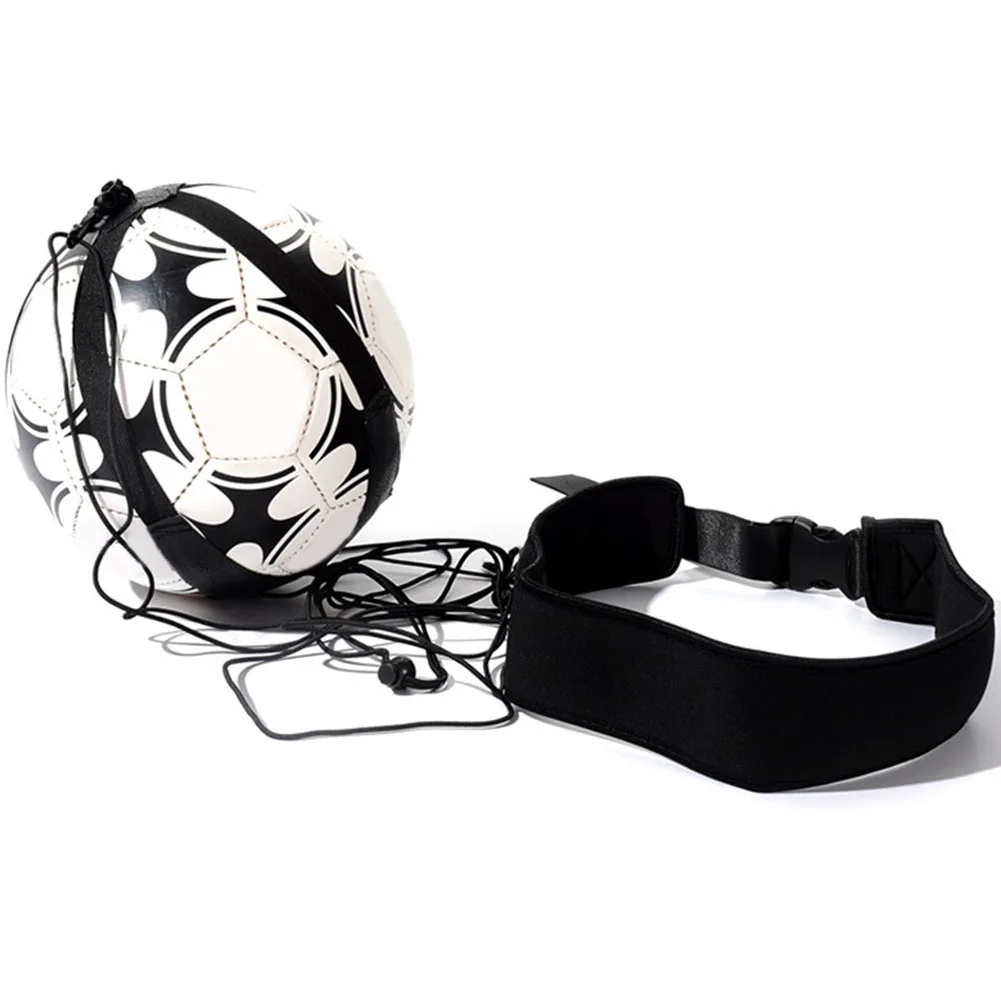 

Sports Soccer Ball Kick Hands Free Training Assistance Equipment Practice Adjustable Belt Football Trainer