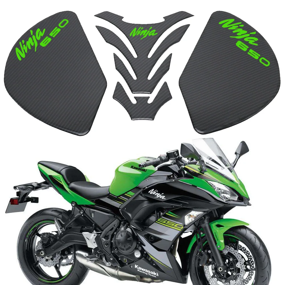 Для Kawasaki NINJA650 NINJA 650 мотоциклетные противоскользящие накладки на бак наклейка накладка боковая газовая наколенник Ручка протектор