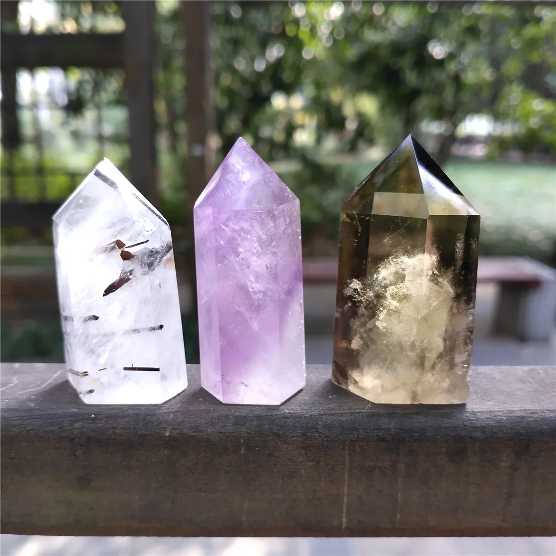 Amethyst Black Tourmaline Smokey Quartz Tower Crystal Stone Island Stones Crystals Wicca Cristal Pierre Natural Healing Decor | Дом и сад