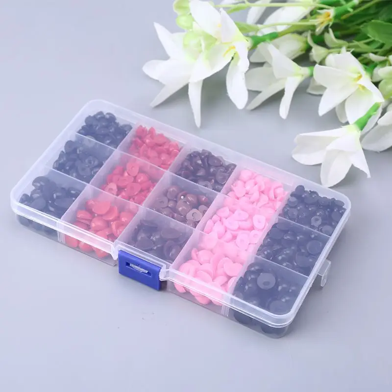 

1070pcs/box 6 Sizes Plastic Safety Eyes for Bear Doll Stuffed Toys Animal Puppet DIY Crafts