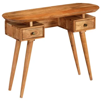 

vidaXL Console Table Solid Acacia Wood 100x35x75 cm