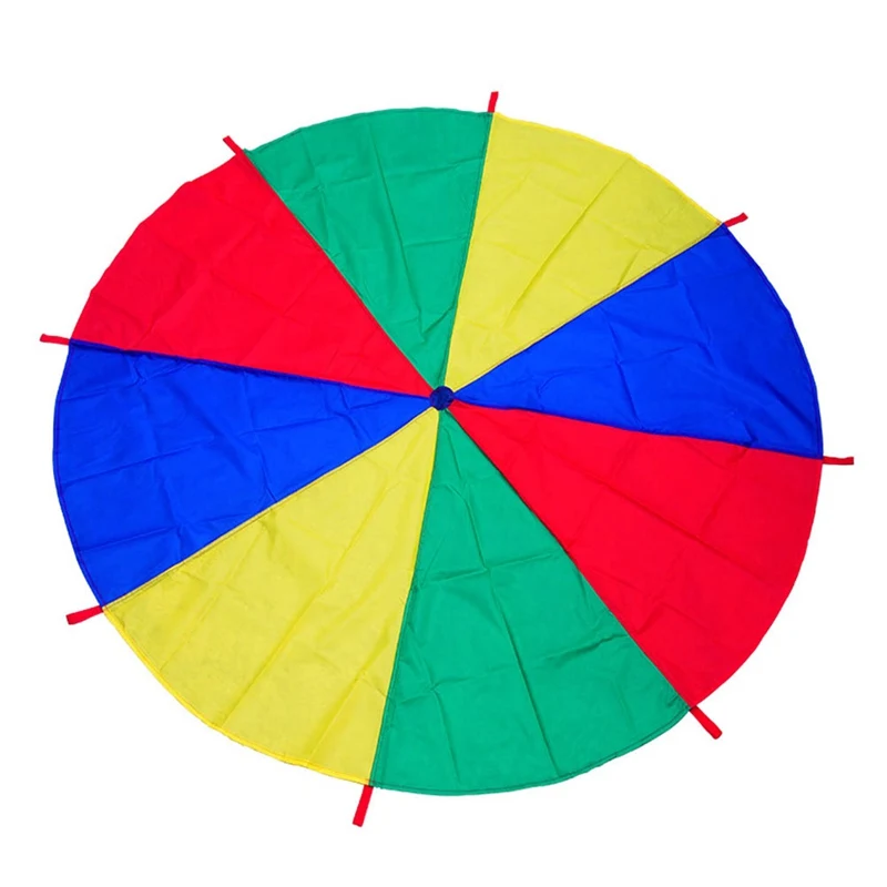 

2M/3M4M Kids Parachute Toy Sport Outdoor Games Gymnastics Toy Child Sport Development Rainbow Umbrella Teamwork Jump-sack