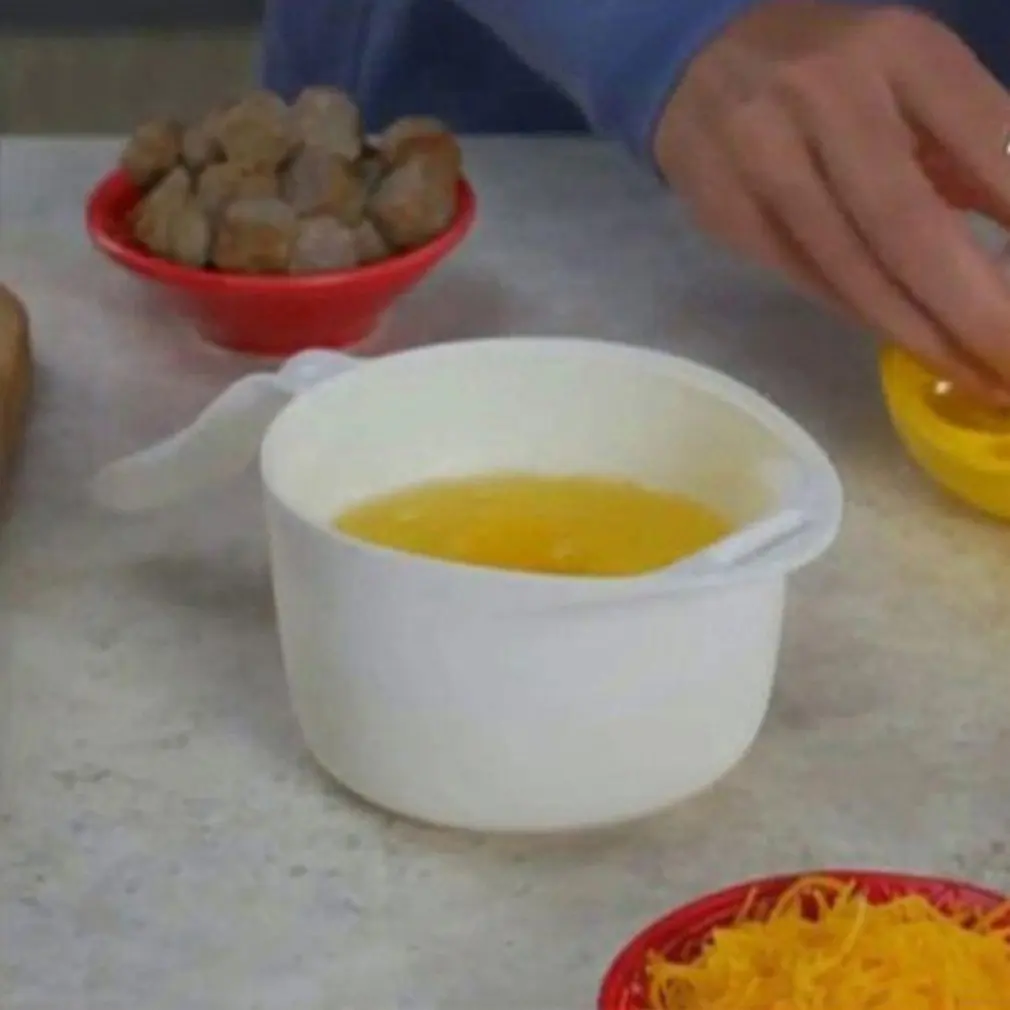 Многофункциональная Бытовая кухонная микроволновая Паровая яичная плита без масла, разделитель желтка и белка, яичная чаша