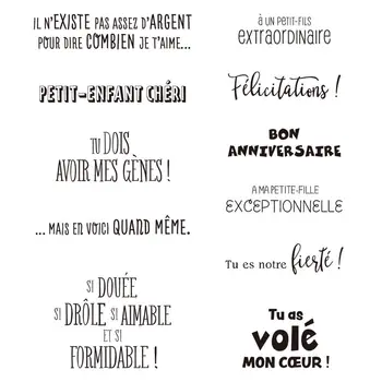 

French 2020 3D New Scrapbooking For Paper Making Birthday Embossing Frame Card Craft With clear Stamps Stampin Up Set