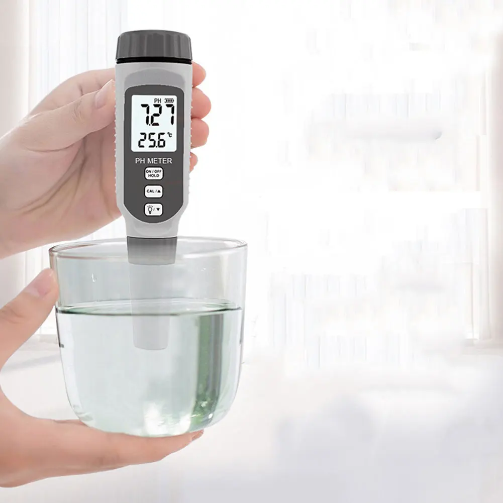 

Digital PH Meter High Accuracy Water Quality Tester With For Household Drinking Water Swimming Pools Dector Digital PH Meter