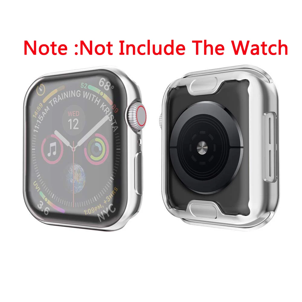 Защитный чехол для Apple Watch Series 6 SE 4 5 40 мм 44 протектор с полным покрытием Корпус iWatch 3