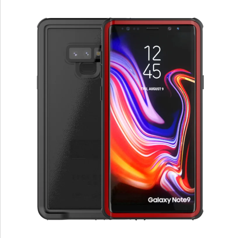 Водонепроницаемый защитный чехол для телефона samsung galaxy A50 A70 A40 A20 Note 8 9 10 S8 S9 S10 plus чехол для телефона r - Цвет: Красный