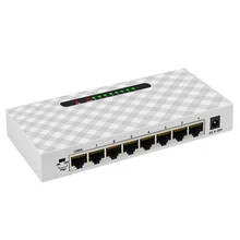 10/100/1000 Мбит/с полнодуплексный 8 коммутатор концентратор lan гигабит Ethernet Настольный сетевой коммутатор US Plug