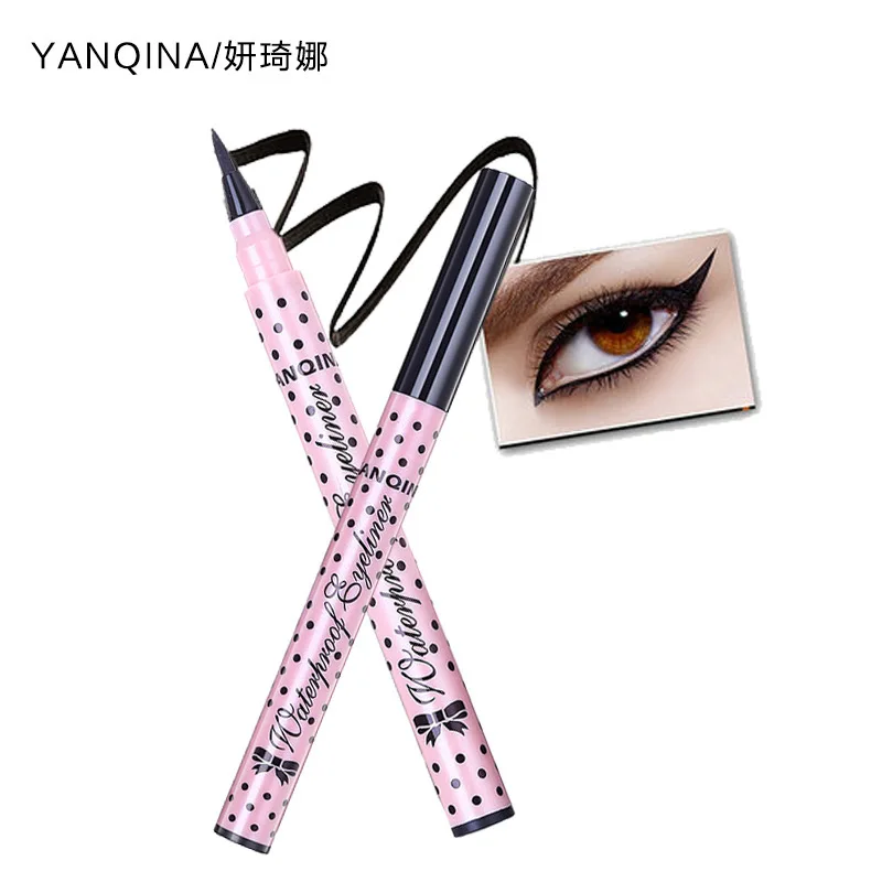 

Hot Selling Yanqina Polka Dot Eyeliner 8621 Not Easy To Smudge Liquid Eyeliner Wholesale Makeup Cosmetic Gift for Girl or Women