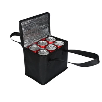

Foldable Large Cooler Bag Picnic Insulation Bags For Food Packing Container Drink Aluminum Foil Thermal Box Delivery Ice Pack