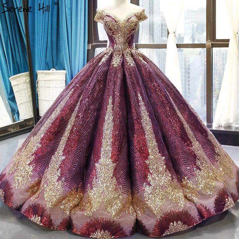 purple vintage wedding dress