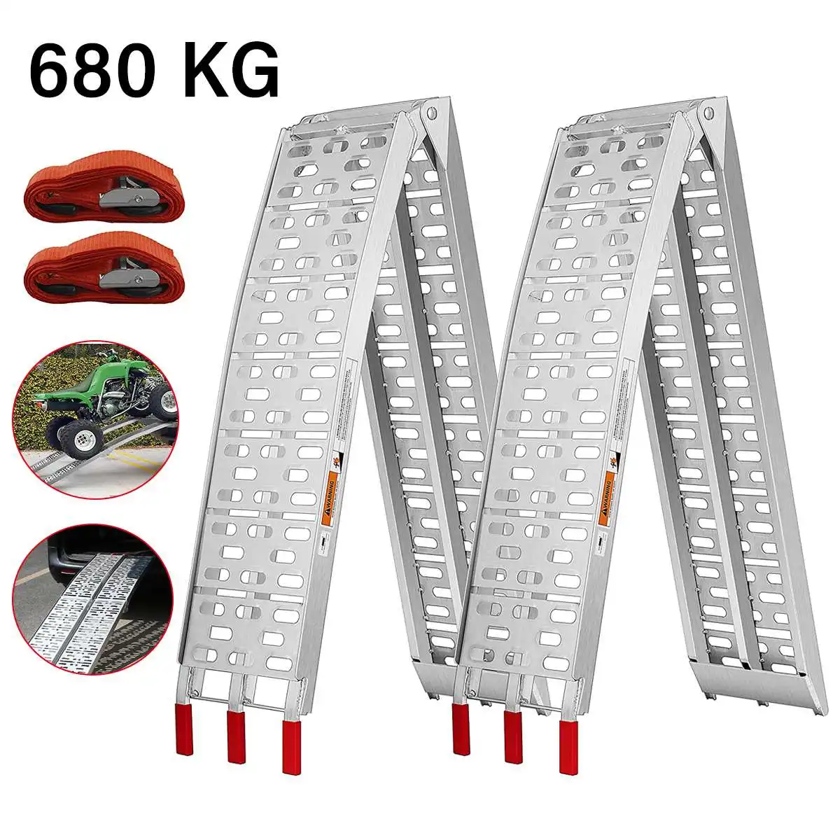 Gg Bearing Freins Pieces De Camions Et Remorques Rampe de chargement pliante en aluminium pour remorque de camion, 2 pièces,  7.5 pieds ATV UTV, 226x30cm | AliExpress