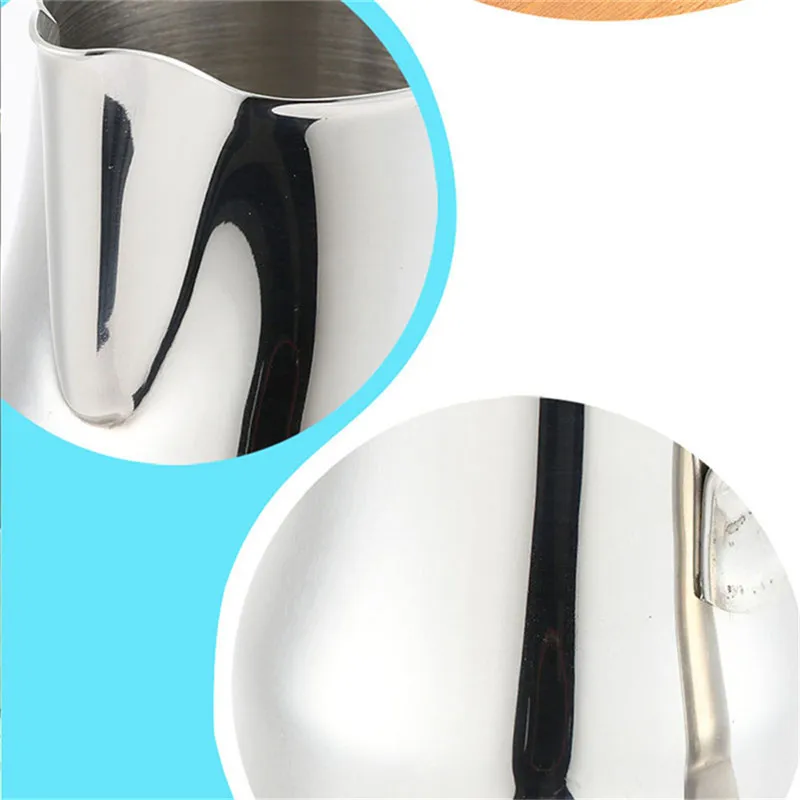 Stainless Steel Milk Jug Espresso Cups Coffee Foamer Mugs Italian Latte Art Latte Milk Frothing Jug Pitcher Cup 350/550/750 Ml