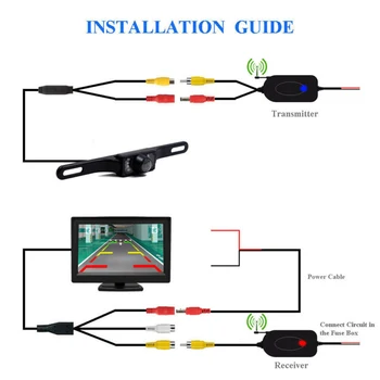 

LCD Rear View Backup Monitor+Wireless Parking Night Vision Camera Accessories
