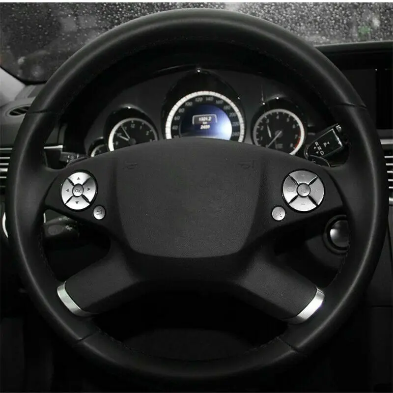 Комплект стикеров на кнопку рулевого колеса для Mercedes-Benz C/E/S W204/W212
