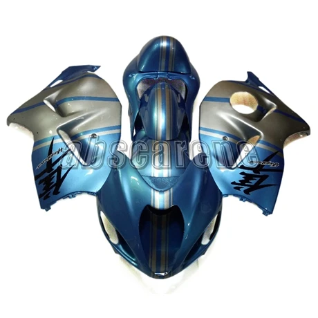 Полный набор обтекателей для Suzuki GSXR1300 Hayabusa 1997-2007 98 99 00 01 02 03 04 05 06 ABS впрыск капоты блеск для губ, голубого, серого цвета