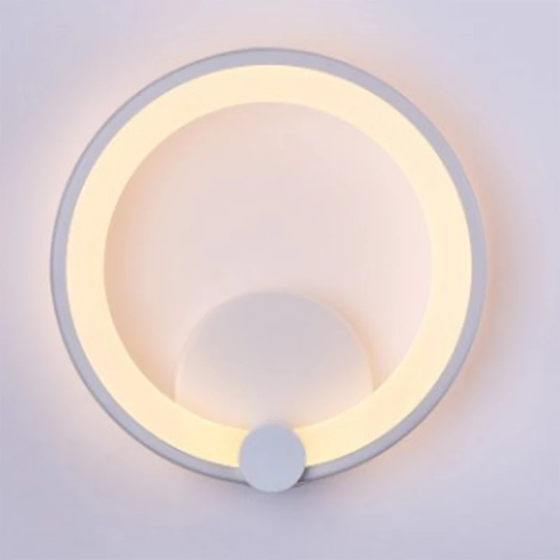 

FashionWall Lamps 12W Sconce Bedroom Stair Bathroom Aluminum LED Wall Light Modern Round Luminaire Corridor Hotel Home Lighting
