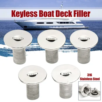 

50mm Boat Deck Filler Keyless 316 Stainless Steel Fuel Filler Flush Mount Polished Corrosion Resistant Yachts Caravans Trucks