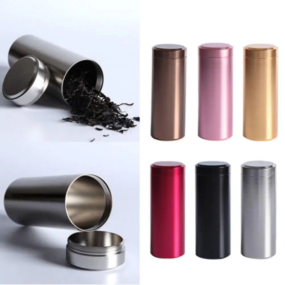 

Anti-Damp Aluminum Alloy Tin Canister Kitchen Tea Sugar Coffee Storage Box Jar 2020