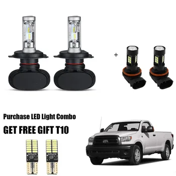 

4x Combo 9003 H4 9006 LED Headlight Fog Light Bulbs For Toyota Tundra 2000-2006