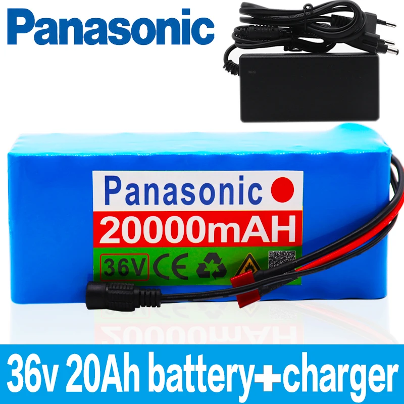 

Panasonic 36V battery 10S4P 20Ah battery pack 500W high power battery 42V 20000mAh Ebike electric bicycle BMS+42v charger