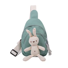 Новая сумка-мессенджер для девочек, тканевая сумка-мессенджер, студенческий карман, милая мультяшная нагрудная сумка, женская сумка