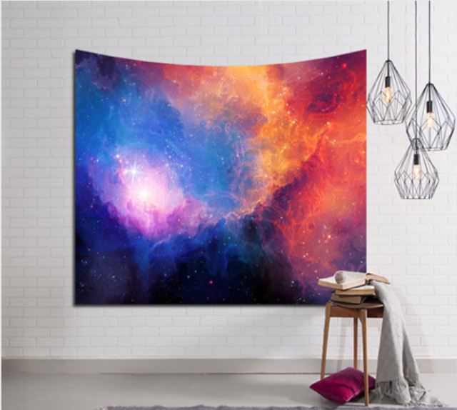 Decoration Home Decor Galaxy Hanging Wall Tapestry Hippie Retro Home Decor Yoga Beach Mat India Decoration Mural Tapiz