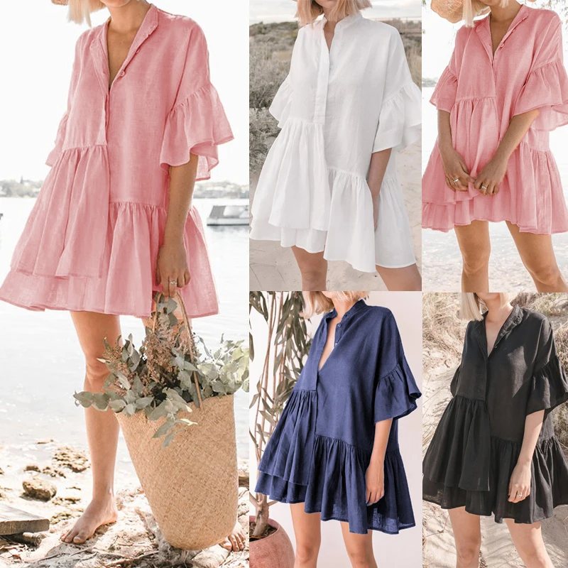 Летнее праздничное платье женские сексуальные мини платья 2020 Celmia размера плюс