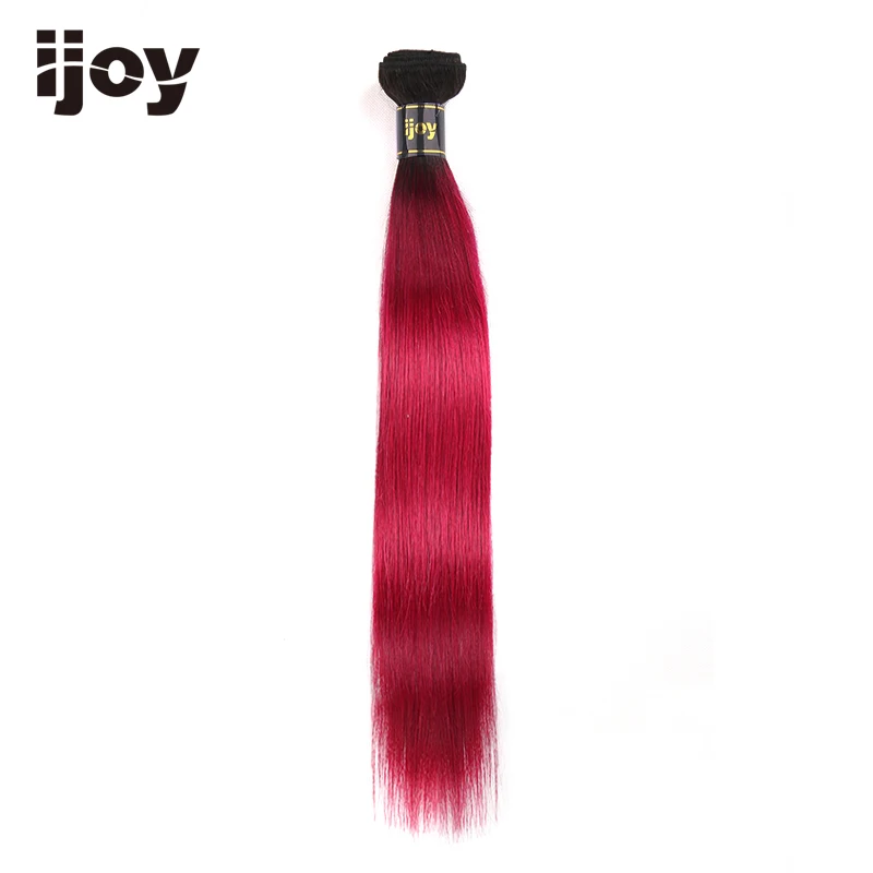 Пучки человеческих волос Ombre#27/30/99J/Бургундия "-26" М бразильские волосы плетение пряди не Реми прямые волосы для наращивания IJOY