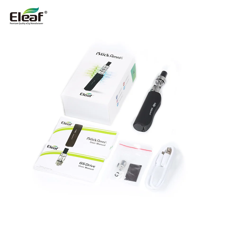 Eleaf iStick Amnis электронная сигарета с 2 мл GS диск распылитель RTA Танк Vape 900 мАч встроенный аккумулятор мод испаритель