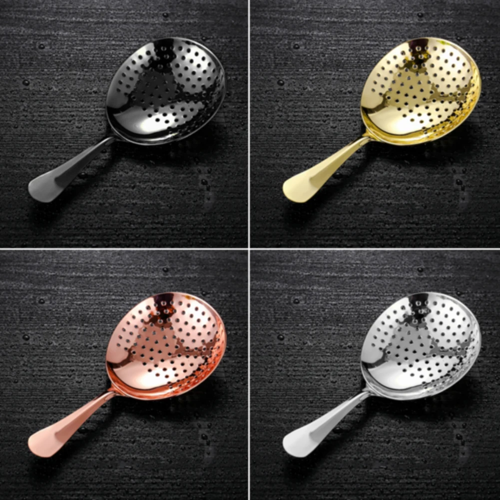 Tool Round Kitchen Multifunction Sifter Filter Spoon Strainer Portable Bar Accessories Stainless Steel Drink Cocktail