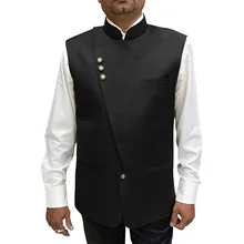 

Men's Suit Vest Stand Up Collar Wedding Groom Vest Business Slim Fit Sleeveless Steampunk Vest for men Waistcoat