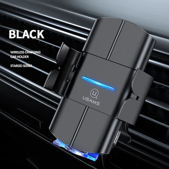 

10W Intelligent Voice Non Slip Car Phone Holder Single Hand Wireless Charging Air Outlet Shockproof Universal Interior Accessory