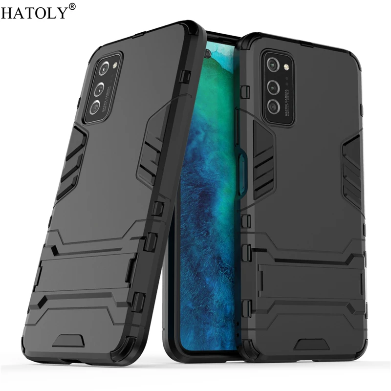 Чехол для Huawei Honor V30 Pro силиконовый бронированный жесткий чехол-накладка с роботом