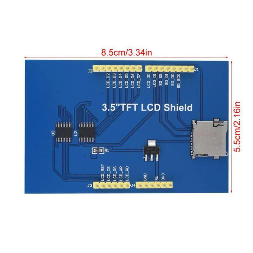 3," TFT Модуль сенсорного ЖК-экрана 480x320 для Arduino& Mega2560 плата UTFT/UTFT_Buttons/Utouch модуль ЖК-экрана библиотеки