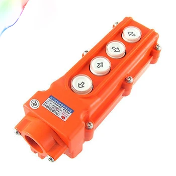 

Rainproof Crane Hoist 4 Way Pushbutton Switch Pendant Control Station COB-22