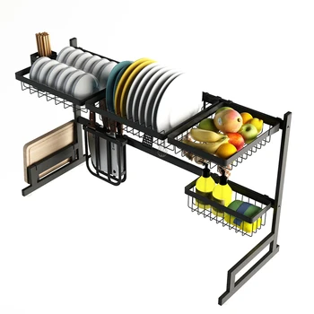 

Stainless steel kitchen shelf for airing bowls, sink rack for dishes, drainage rack for kitchen utensils, sink rack for storage