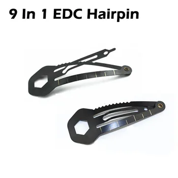 

EDC Portable Outdoor Multifunctional Women Hairpins Tactical Screwdriver Peeler Saw Cm Ruler Camping Self Defense Survival Gear
