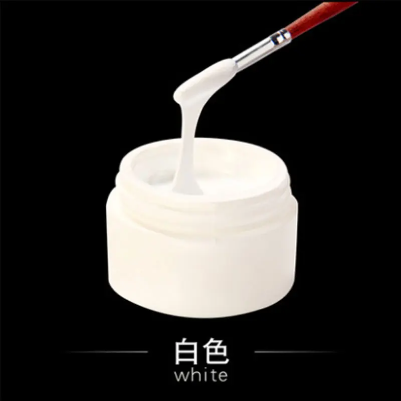 white 7ml Строительный гель для наращивания ногтей, УФ/светодиодный гель-грунтовка, основа для маникюра, верхний гель, Полупостоянный УФ-гель для ногтей, геллак - Цвет: white 7ml