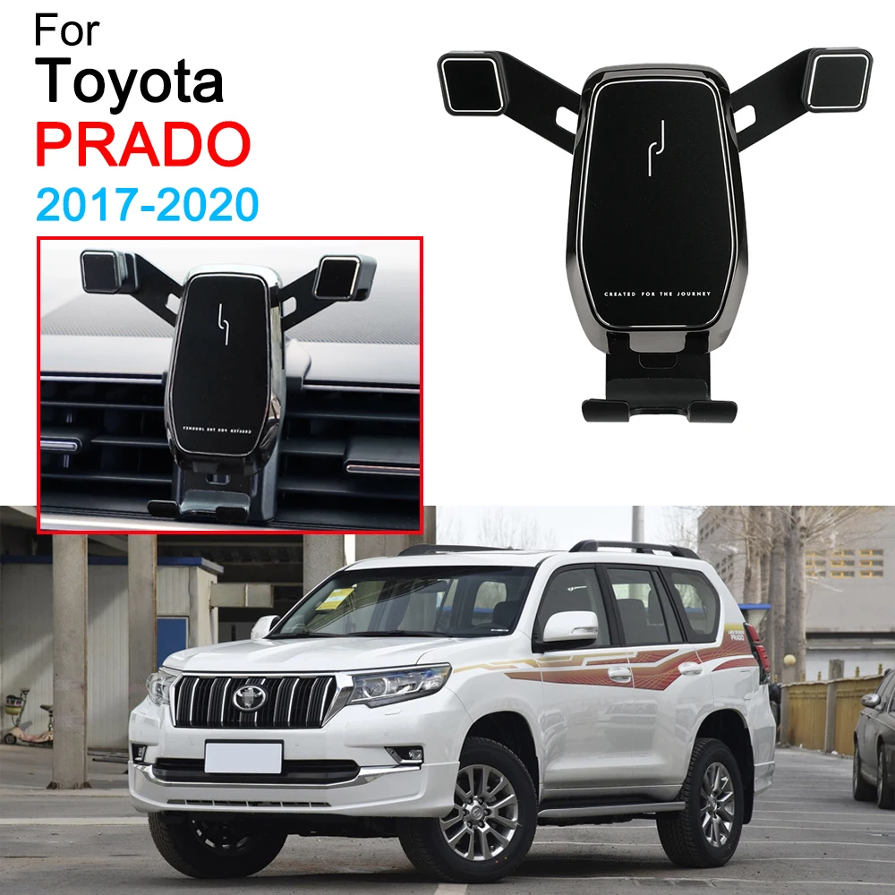 Car Phone Holder Air Vent Mount Clip Clamp Mobile Phone Holder for Toyota Prado Accessories