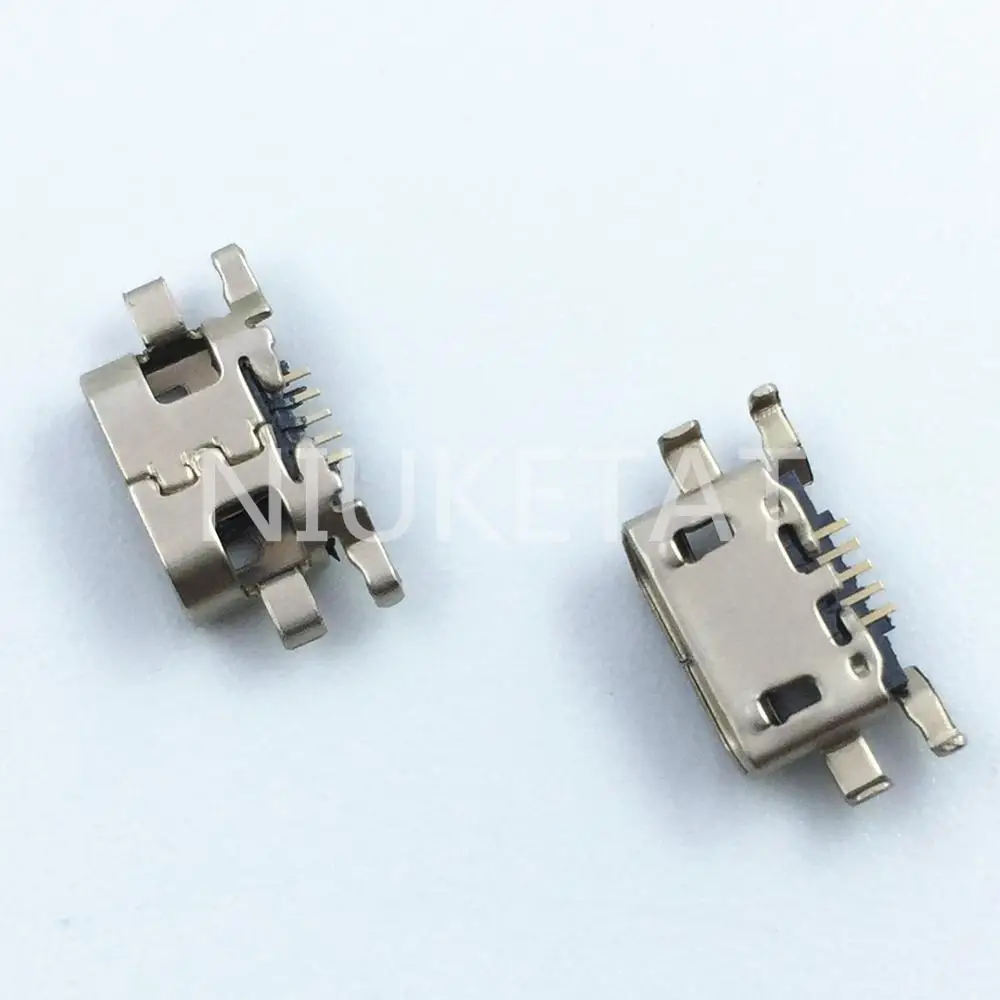 Mini Conector Micro USB de 5 pines para Motorola Moto C Plus XT1723 XT1724, 100 Uds., puerto de carga móvil, reemplazo de reparación