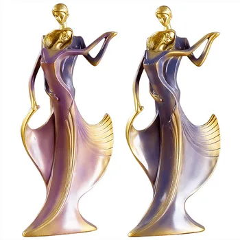 

LIVING ROOM WINE CABINET DECORATION ORNAMENTS RESIN DANCING MODEL EUROPEAN DANCER SCULPTURE HOME DECORATION FURNISHINGS CRAFTS