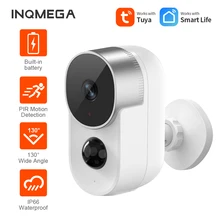INQMEGA – caméra de surveillance extérieure IP Wifi HD 6700mAh, dispositif de sécurité domestique sans fil, avec batterie Rechargeable et mouvement PIR, faible consommation 